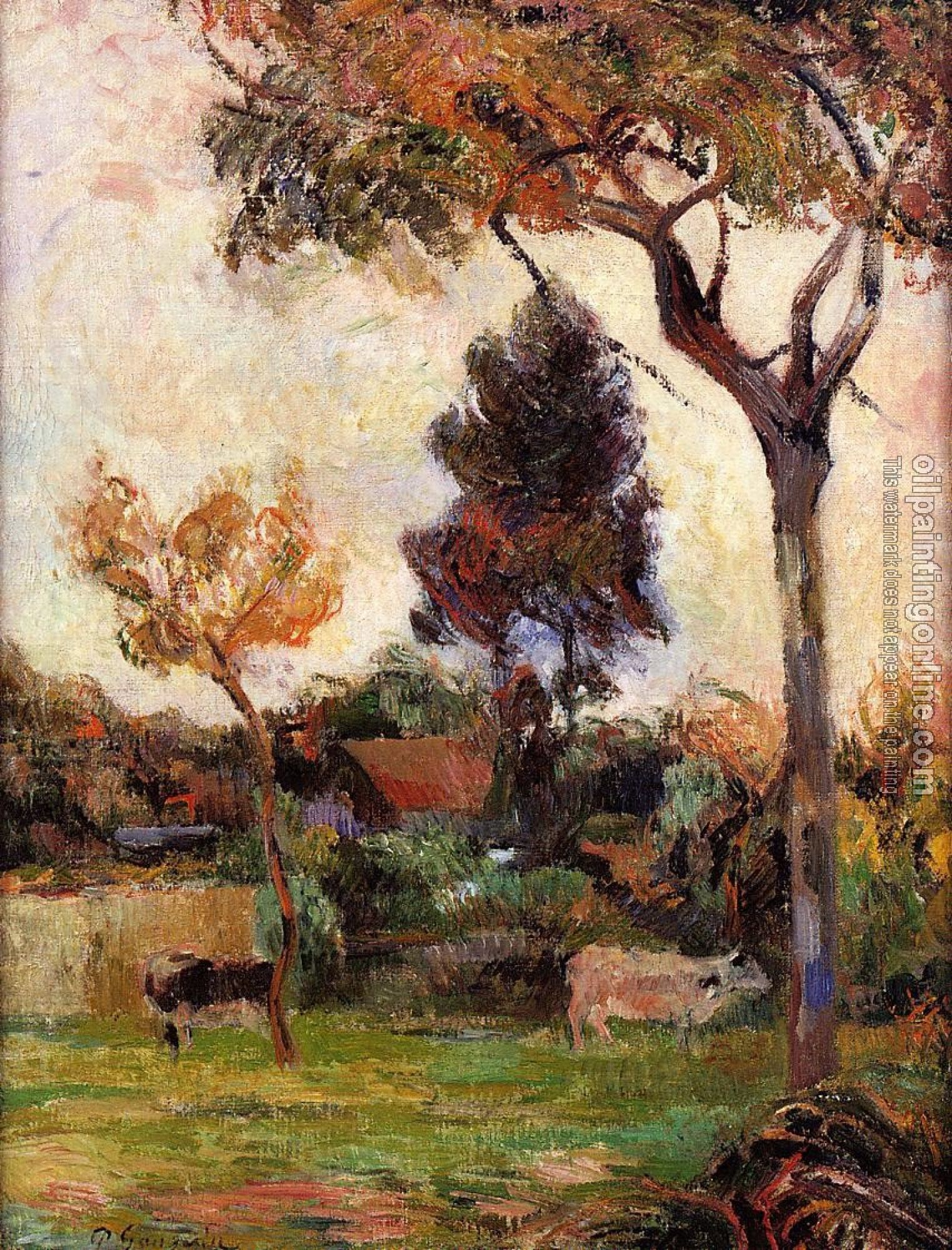 Gauguin, Paul - Two Cows in the Meadow